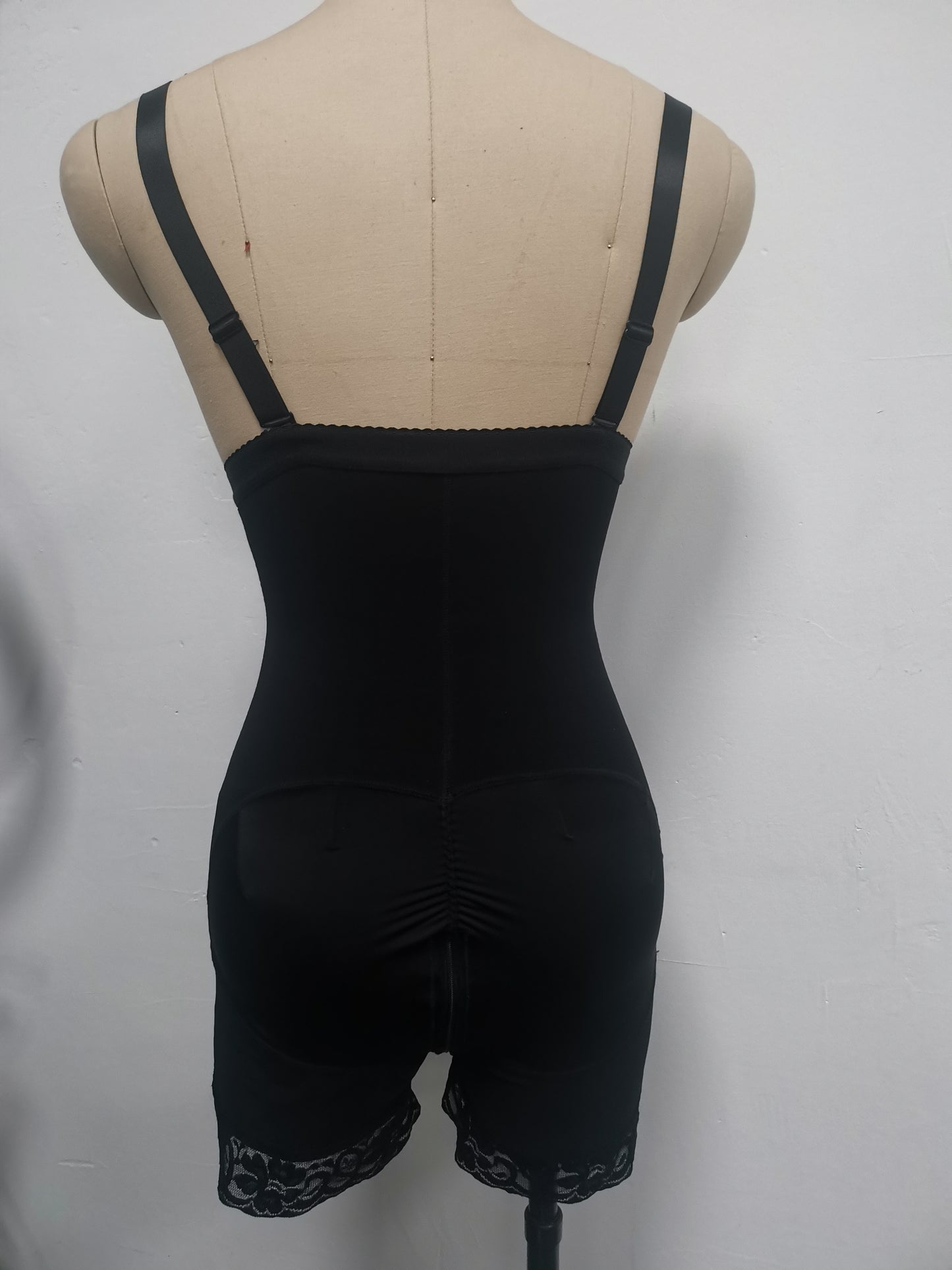 High Waist Three Breasted Crotch Zipper Belly Contracting Waist Slimming Butt Lift Underwear One Piece Corset