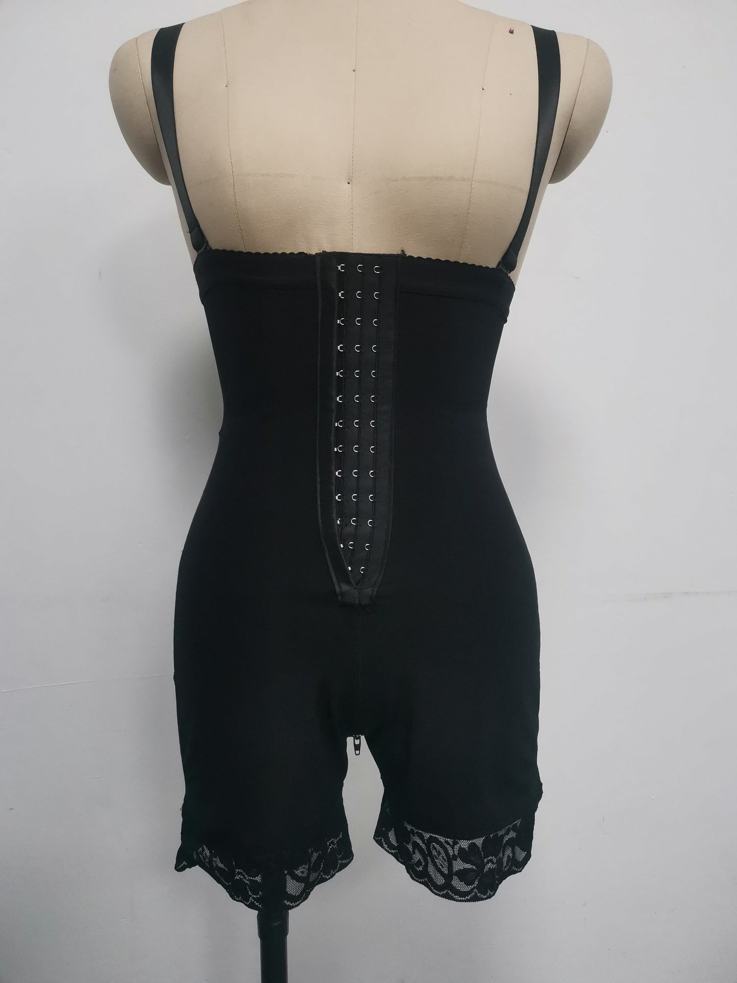 High Waist Three Breasted Crotch Zipper Belly Contracting Waist Slimming Butt Lift Underwear One Piece Corset