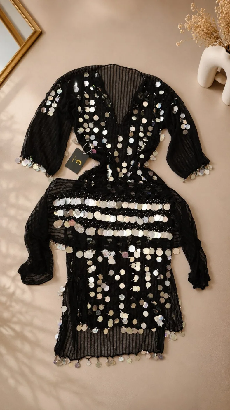 Robe orientale transparente taille standard
