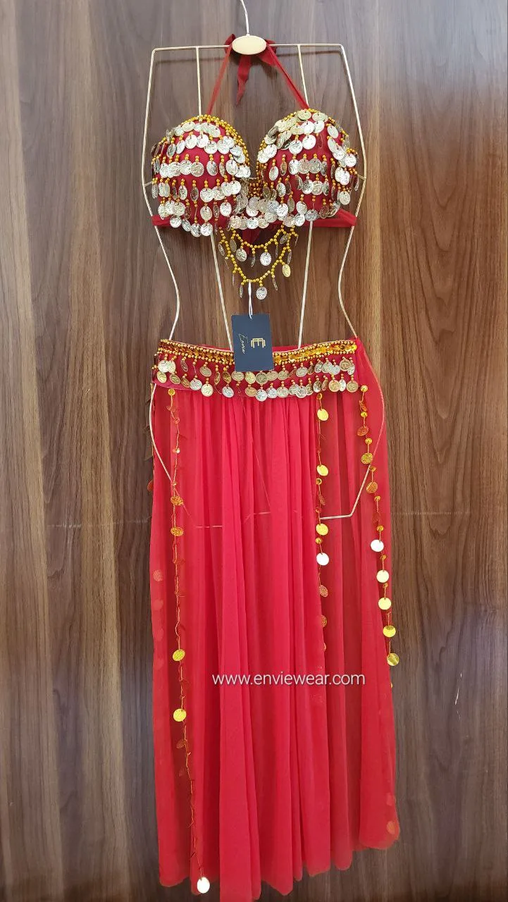 Tenue de danse orientale 2 pièces taille standard — modèle 5