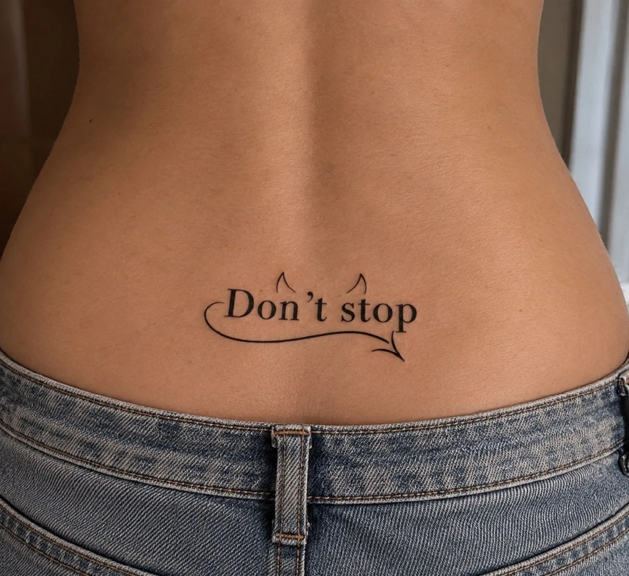 Tatouage éphémère sexy « Don't Stop »