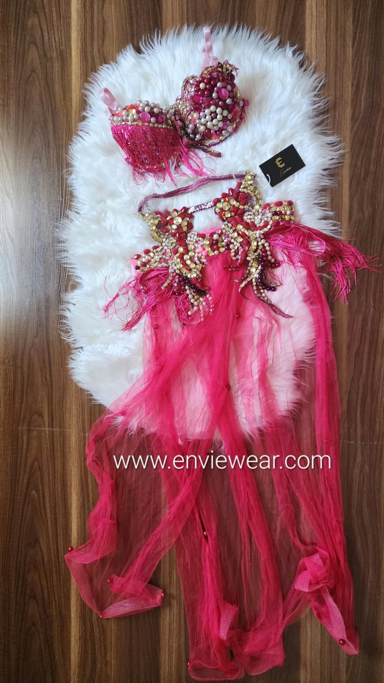 Tenue de danse 2 pièces faite main