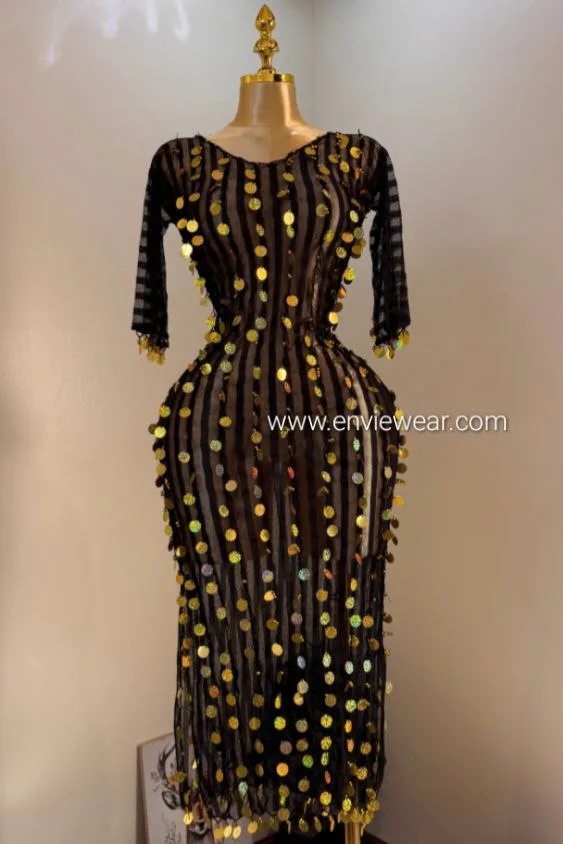 Robe orientale transparente