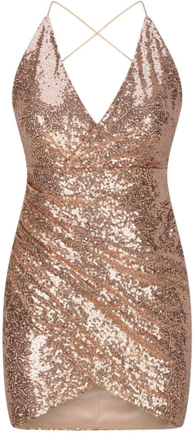 Robe mini pailletée — modèle 2