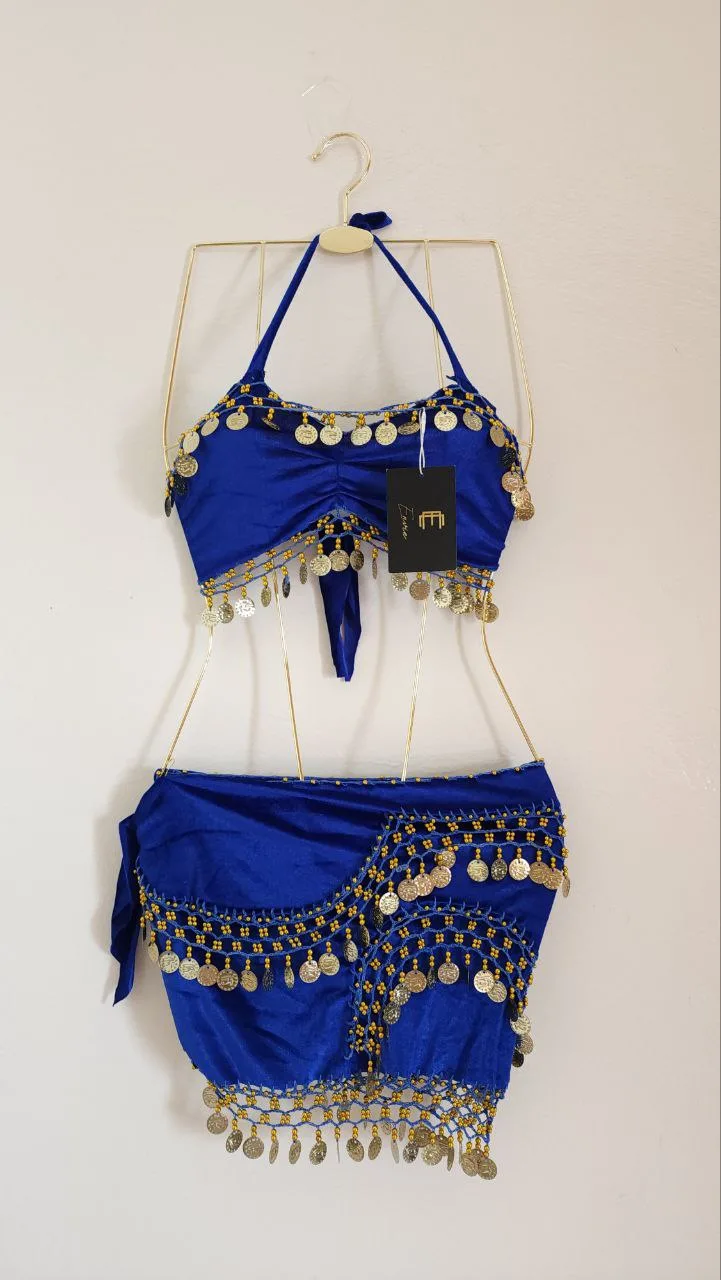 Tenue de danse orientale 2 pièces taille standard — modèle 4
