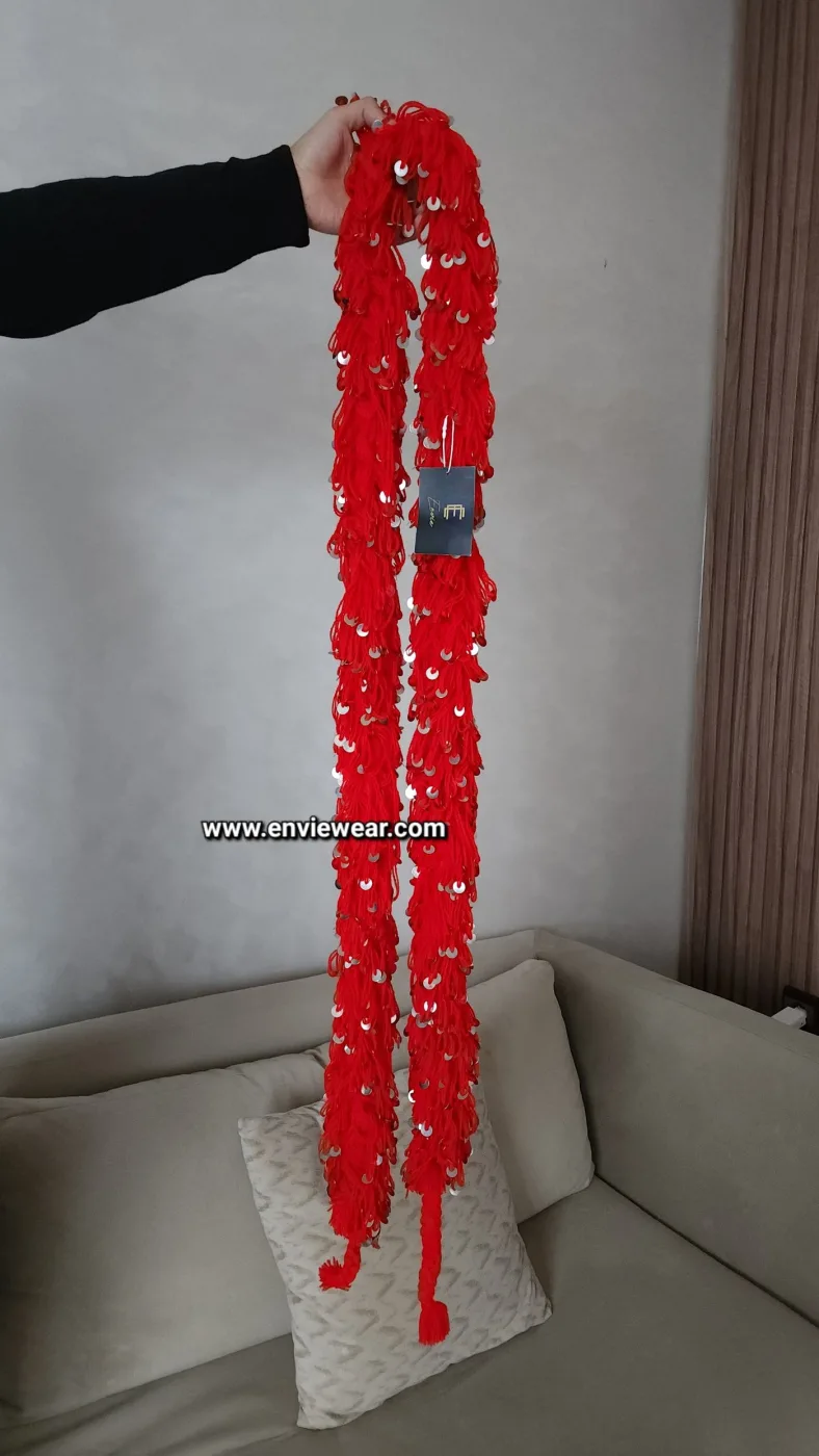 Mozzon (voile de danse) rouge 2 m