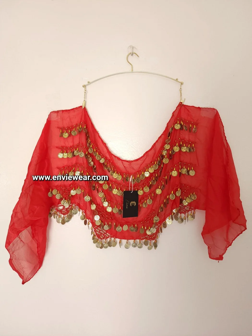 Ceinture orientale rouge & doré